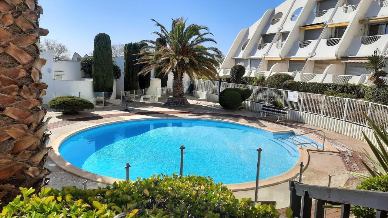Ancre Bleue***, 1Ere Ligne Plage, Piscine, Clim. La Grande-Motte Exterior foto